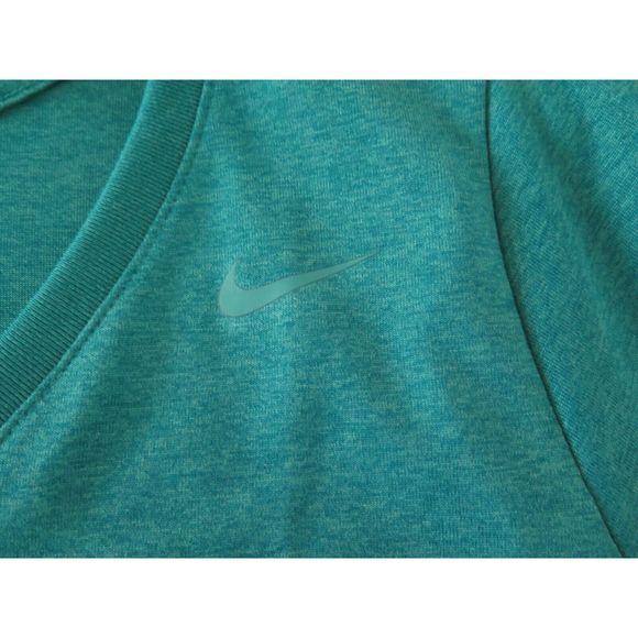 Nike Legend 2.0 684683-309 Womens Sz L Green V-Neck Training Tee Volt - Picture 3 of 4